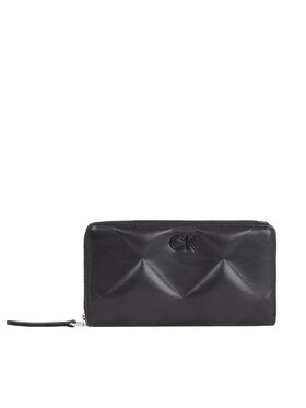 Calvin Klein Calvin Klein Didelė Moteriška Piniginė Quilt K60K611782 Juoda