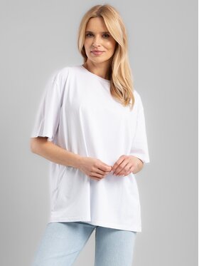 Perso Perso T-Shirt TCE245521F Biały Regular Fit