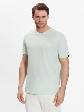 Alpha Industries Alpha Industries T-Shirt Basic T Small Logo 188505 Zelená Regular Fit