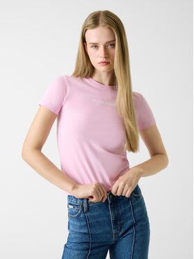 Guess Jeans Guess Jeans T-shirt W4YI01 J1314 Rosa chiaro Slim Fit
