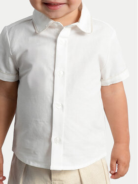 Mayoral Mayoral Completo camicia e pantaloncini 1225 Beige Regular Fit