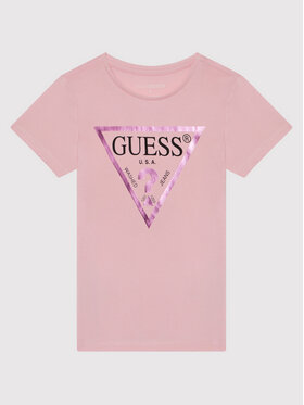 Guess Guess Póló J73I56 K8HM0 Rózsaszín Regular Fit