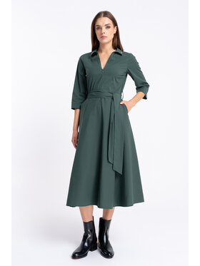 CLICK CLICK Sukienka codzienna 60-6156 Zielony Regular Fit