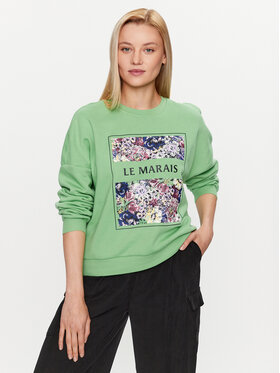 ONLY ONLY Суитшърт 15304312 Зелен Regular Fit