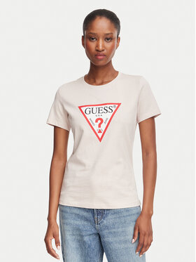 Guess Guess T-Shirt W1YI1B I3Z14 Světle růžová Regular Fit