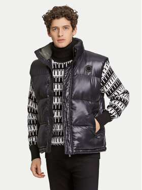 Lindbergh Lindbergh Vestă elegantă 30-301129 Negru Relaxed Fit