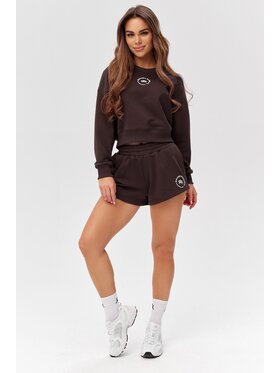 ROUGH RADICAL ROUGH RADICAL Bluza COTTON ACTIVE CROP WOMEN Brązowy Regular Fit