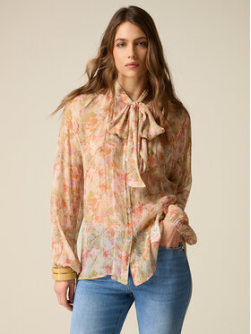 Oltre Oltre Koszula 5009J000827N006 Różowy Regular Fit