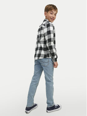 Jack&Jones Junior Srajca Gingham 12183050 Siva Regular Fit