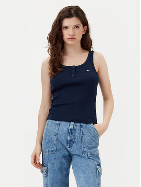 Tommy Jeans Tommy Jeans Top DW0DW19492 Dunkelblau Slim Fit