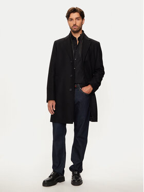 HUGO Hugo Pārejas mētelis Milogan2441 50528836 Melns Regular Fit