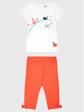 OVS OVS T-krekla un legingu komplekts 1766934 Balts Regular Fit