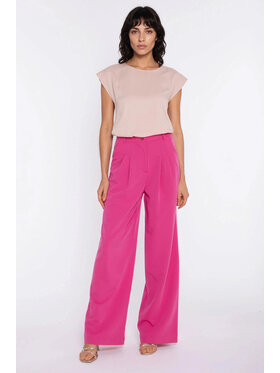 NIFE NIFE Kalhoty z materiálu SD138 Růžová Modern Relaxed Fit