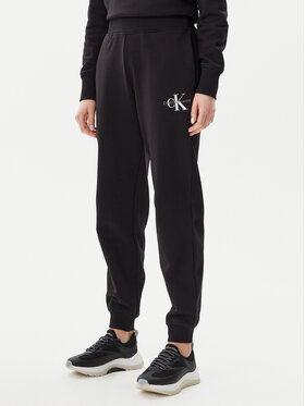 Calvin Klein Jeans Calvin Klein Jeans Pantaloni trening Monologo J20J225354 Negru Slim Fit