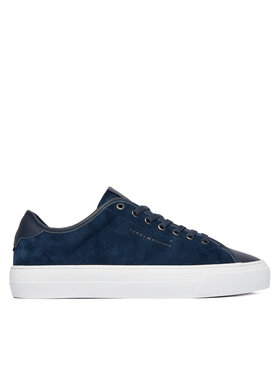 Tommy Hilfiger Tommy Hilfiger Sneakersy Premium Dress Leather Mix FM0FM05842 Granatowy
