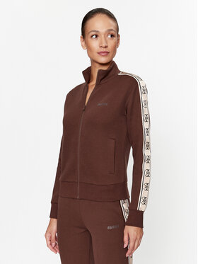 Guess Guess Majica dugih rukava V2YQ16 KB3P2 Smeđa Regular Fit