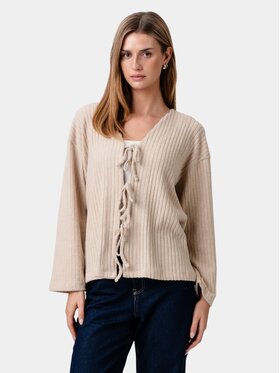 TeeShoppen TeeShoppen Kamizelka 'Basic Collection' Beżowy Regular Fit