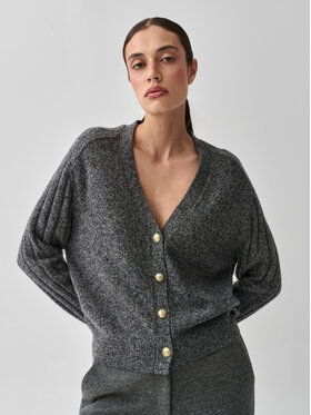 TATUUM TATUUM Sweter RELSON Szary V-Neck Fit