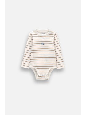 Coccodrillo Coccodrillo Body dziecięce ZC6112102MBN-003 Kremowy Regular Fit