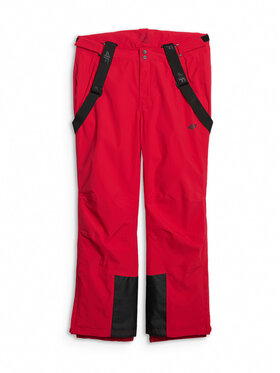 4F 4F Spodnie narciarskie SKIWEAR Czerwony Regular Fit