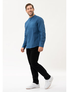 Volcano Volcano Koszula K-BASTO Szary Regular Fit