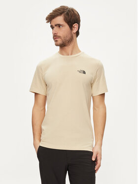 The North Face The North Face T-Shirt Simple Dome NF0A87NG Μπεζ Regular Fit