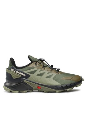 Salomon Salomon Buty do biegania Supercross 4 L47205100 Khaki
