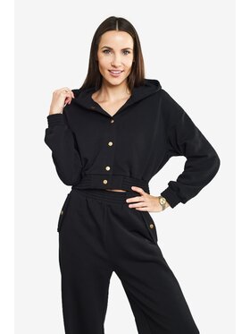 MANDRAGORA MANDRAGORA Mikina Viviane Čierna Relaxed Fit
