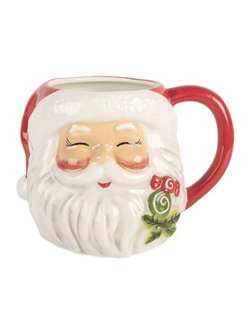 MIAhome MIAhome Kubek świąteczny Santa Claus 550 ml Biały