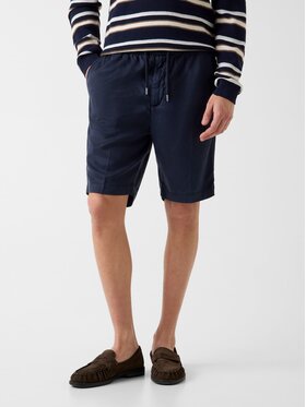 Guess Guess Spodnie materiałowe 182638 Niebieski Bermuda Fit