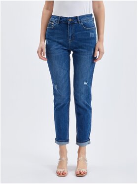 Orsay Orsay Jeansy 314089-548000__40 Granatowy Boyfriend Fit