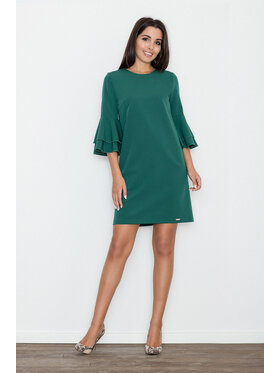 FIGL FIGL Sukienka M564 Zielony Regular Fit