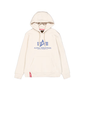 Alpha Industries Alpha Industries Bluza Basic Big Logo Hoodie Beżowy Regular Fit