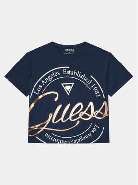 Guess Guess T-shirt J4GI01 K6YW4 Blu scuro Boxy Fit