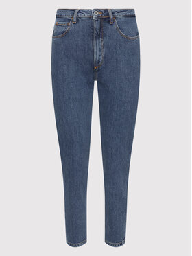 Guess Guess Džinsai W2YA21 D4NH5 Mėlyna Mom Fit