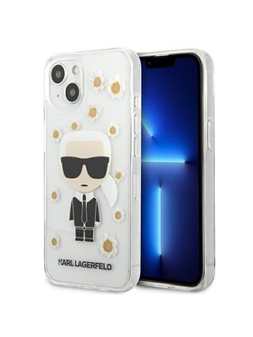 KARL LAGERFELD KARL LAGERFELD Etui na telefon Iconic Karl Flower Przezroczysty