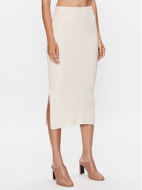 Max Mara Leisure Max Mara Leisure Spódnica ołówkowa Orosei 23330601 Écru Slim Fit