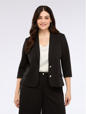 Fiorella Rubino Fiorella Rubino Kurtka outdoor Q533T000216N033 Czarny A-Line Fit