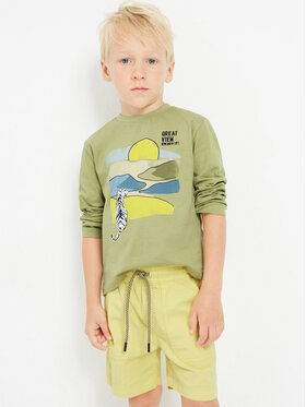 Mayoral Mayoral Pantaloncini di tessuto 3225 Giallo Regular Fit