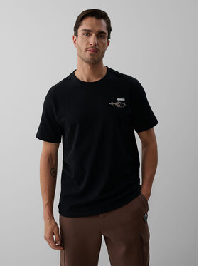 4F 4F T-Shirt OVERLAND Czarny Regular Fit
