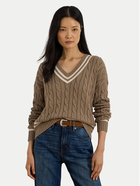 LAUREN RALPH LAUREN LAUREN RALPH LAUREN Svetr 200979662002 Hnědá Relaxed Fit