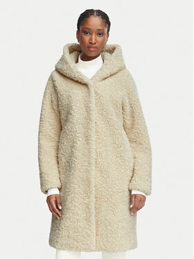 Bomboogie Bomboogie Cappotto di pelliccia sintetica Single CW7658TSFC6 Crema Regular Fit
