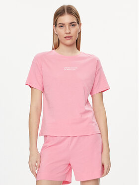 United Colors Of Benetton United Colors Of Benetton Koszulka piżamowa 30963M04R Różowy Regular Fit