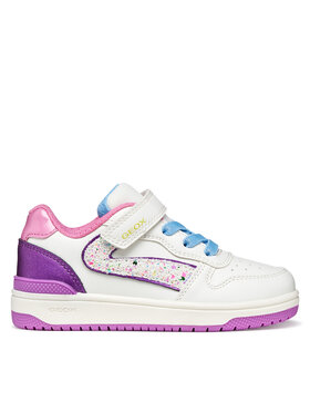 Geox Geox Sneakersy J Washiba Girl J55HXA 054AJ C1Z8H D Biela