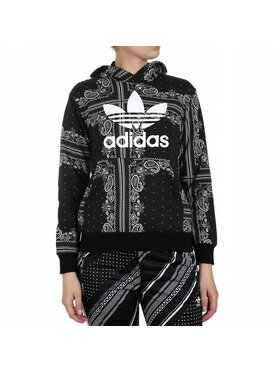 adidas Originals adidas Originals Bluza BANDANA HOODIE Czarny Regular Fit