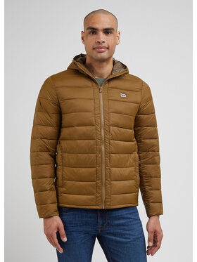Lee Lee Kurtka przejściowa LIGHT PUFFER JACKET Brązowy Regular Fit