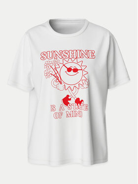 Pieces Pieces T-shirt Tulia 17156902 Bianco Oversize