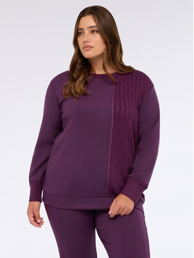 Fiorella Rubino Fiorella Rubino Felpa G825L008618N039 Viola Boxy Fit