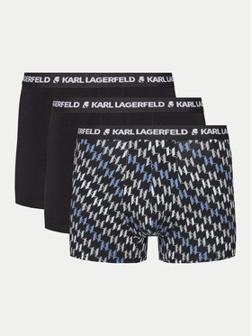 KARL LAGERFELD KARL LAGERFELD Komplet 3 par bokserek 246M2100 Czarny