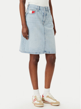 Tommy Jeans Tommy Jeans Džínsová sukňa Claire DW0DW23474 Modrá Regular Fit